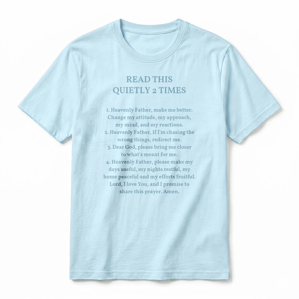 Christianartworkshop T-shirt à manches courtes humoristique de qualité supérieure « Lisez ceci deux fois en silence » - image 18