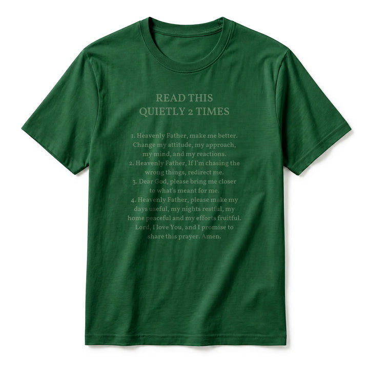 Christianartworkshop T-shirt à manches courtes humoristique de qualité supérieure « Lisez ceci deux fois en silence » - image 24