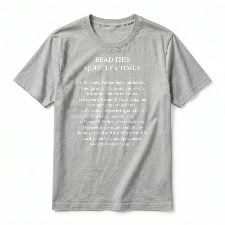 Christianartworkshop T-shirt à manches courtes humoristique de qualité supérieure « Lisez ceci deux fois en silence » - image 12