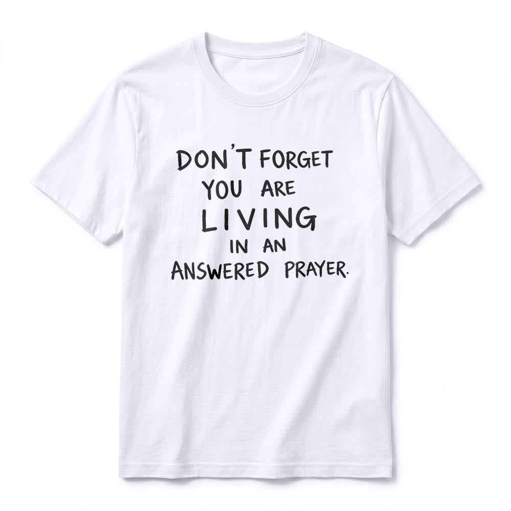 Christianartworkshop T-shirt premium à manches courtes « Prière exaucée » avec la mention « Gratitude fidèle » - image 11