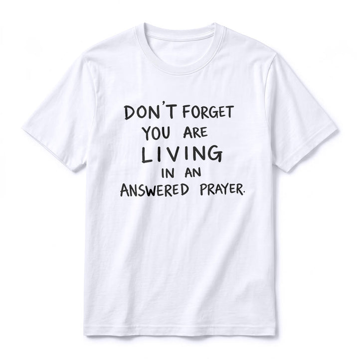 Christianartworkshop T-shirt premium à manches courtes « Prière exaucée » avec la mention « Gratitude fidèle » - image 11