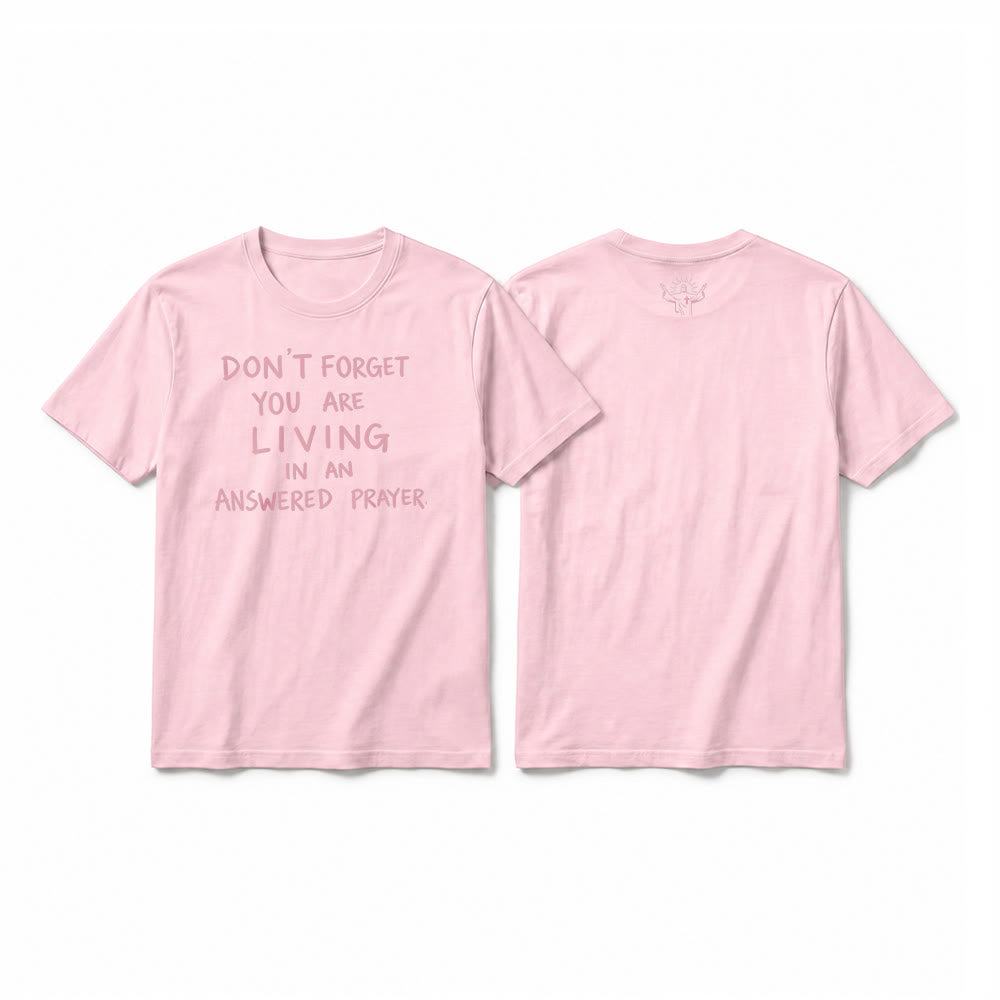 Christianartworkshop T-shirt premium à manches courtes « Prière exaucée » avec la mention « Gratitude fidèle » - Rose - 2XL - image 25