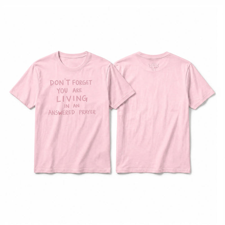 Christianartworkshop T-shirt premium à manches courtes « Prière exaucée » avec la mention « Gratitude fidèle » - Rose - 2XL - image 25