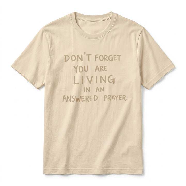Christianartworkshop T-shirt premium à manches courtes « Prière exaucée » avec la mention « Gratitude fidèle » - image 17