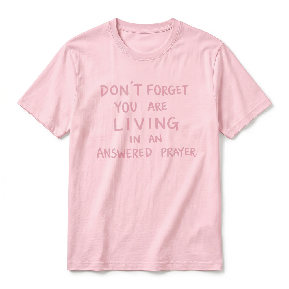 Christianartworkshop T-shirt premium à manches courtes « Prière exaucée » avec la mention « Gratitude fidèle » - image 26