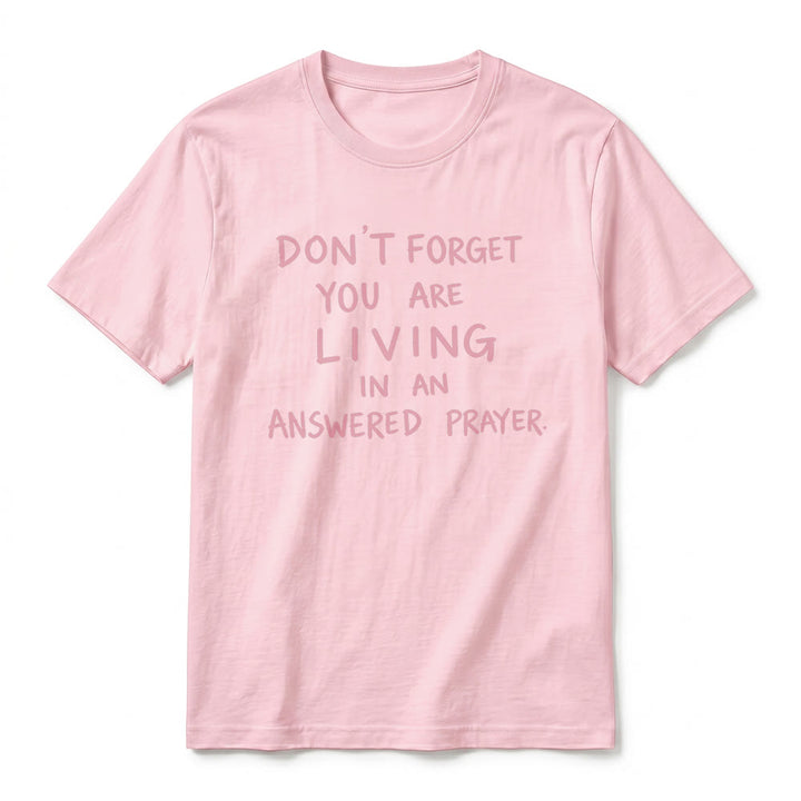 Christianartworkshop T-shirt premium à manches courtes « Prière exaucée » avec la mention « Gratitude fidèle » - image 26