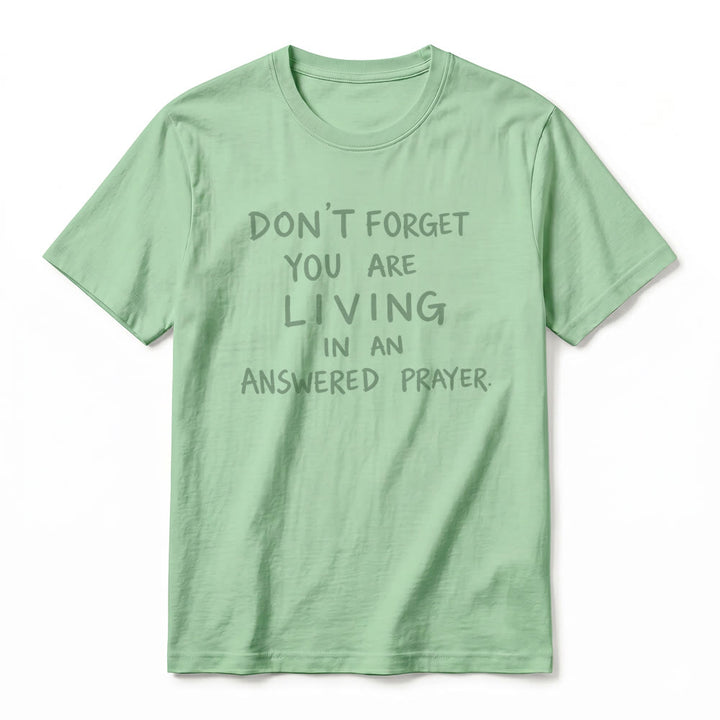 Christianartworkshop T-shirt premium à manches courtes « Prière exaucée » avec la mention « Gratitude fidèle » - image 23