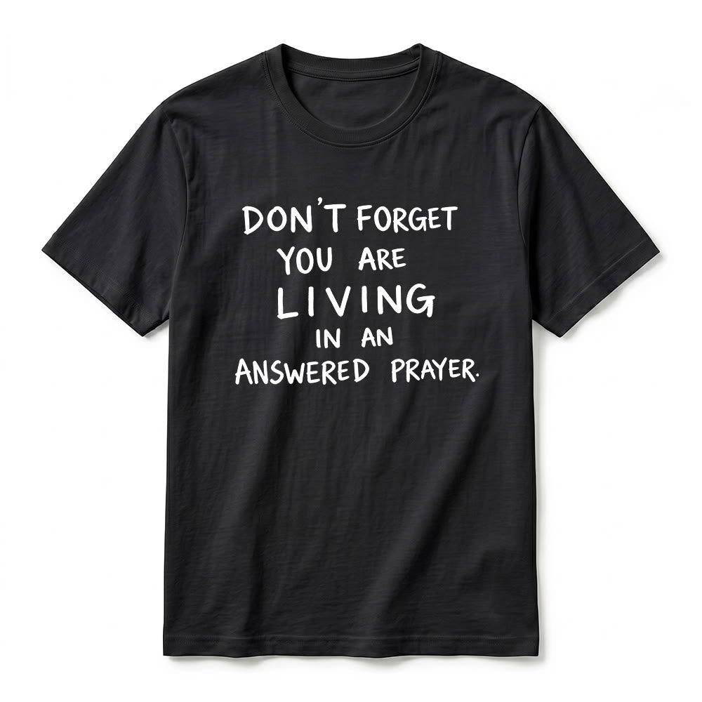 Christianartworkshop T-shirt premium à manches courtes « Prière exaucée » avec la mention « Gratitude fidèle » - image 14