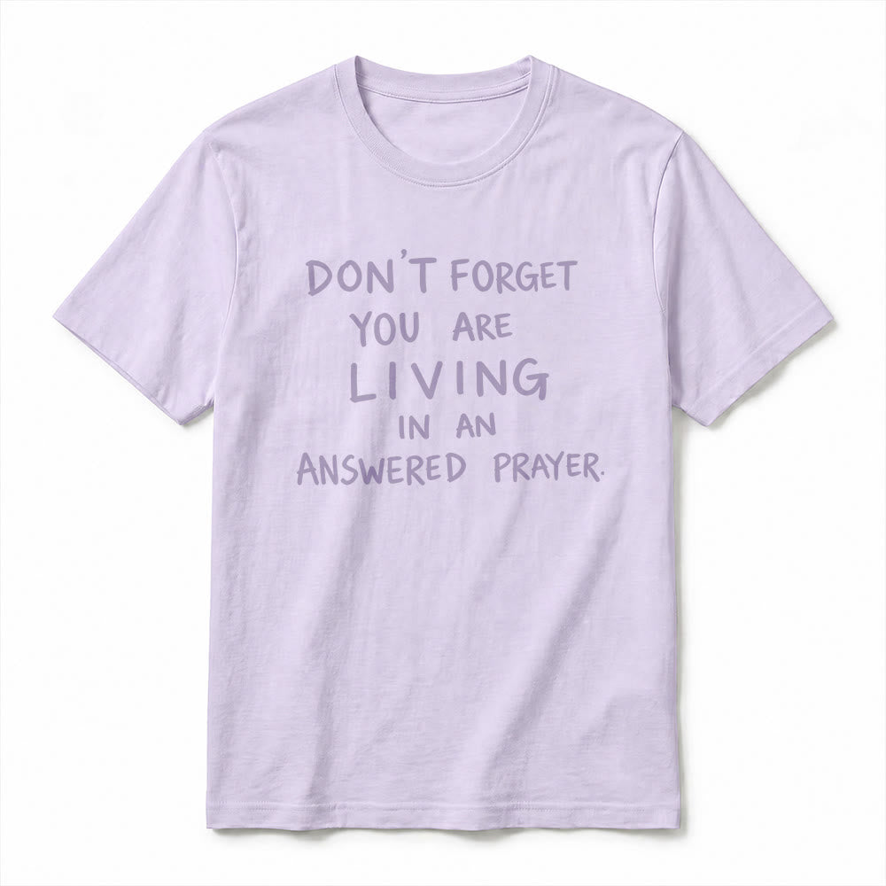 Christianartworkshop T-shirt premium à manches courtes « Prière exaucée » avec la mention « Gratitude fidèle » - image 8