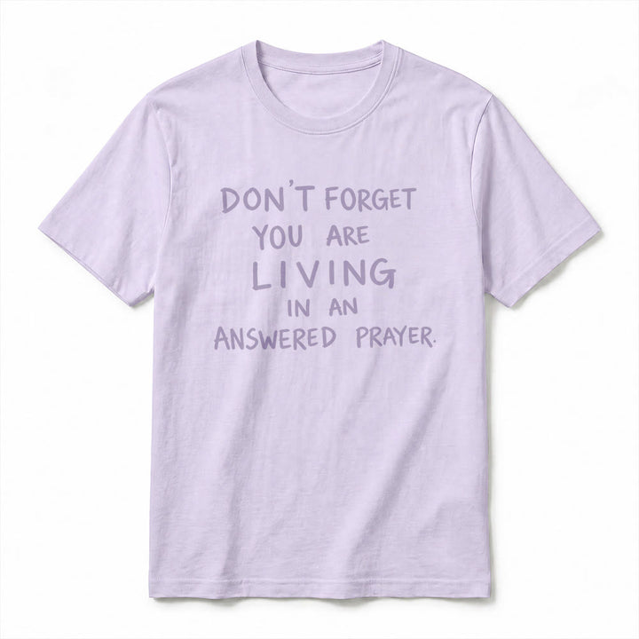 Christianartworkshop T-shirt premium à manches courtes « Prière exaucée » avec la mention « Gratitude fidèle » - image 8