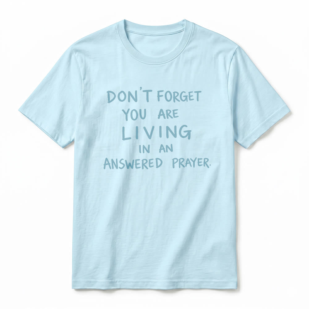 Christianartworkshop T-shirt premium à manches courtes « Prière exaucée » avec la mention « Gratitude fidèle » - image 20