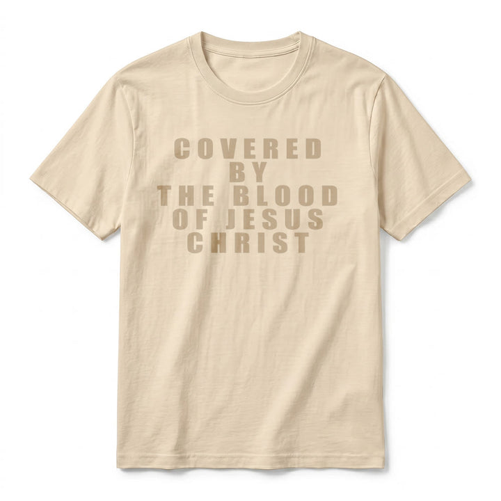 Christianartworkshop T-shirt premium à manches courtes avec inscription « Recouvert par le sang de Jésus-Christ » - image 21