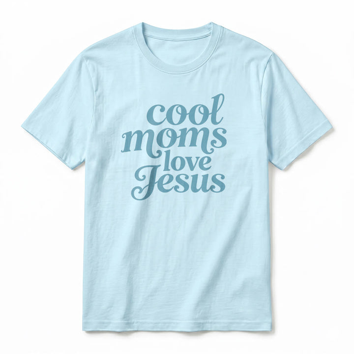 Christianartworkshop T-shirt premium à manches courtes imprimé recto verso « Les mamans cool aiment Jésus » - image 11