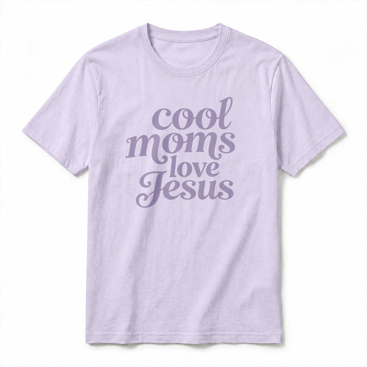 Christianartworkshop T-shirt premium à manches courtes imprimé recto verso « Les mamans cool aiment Jésus » - image 14