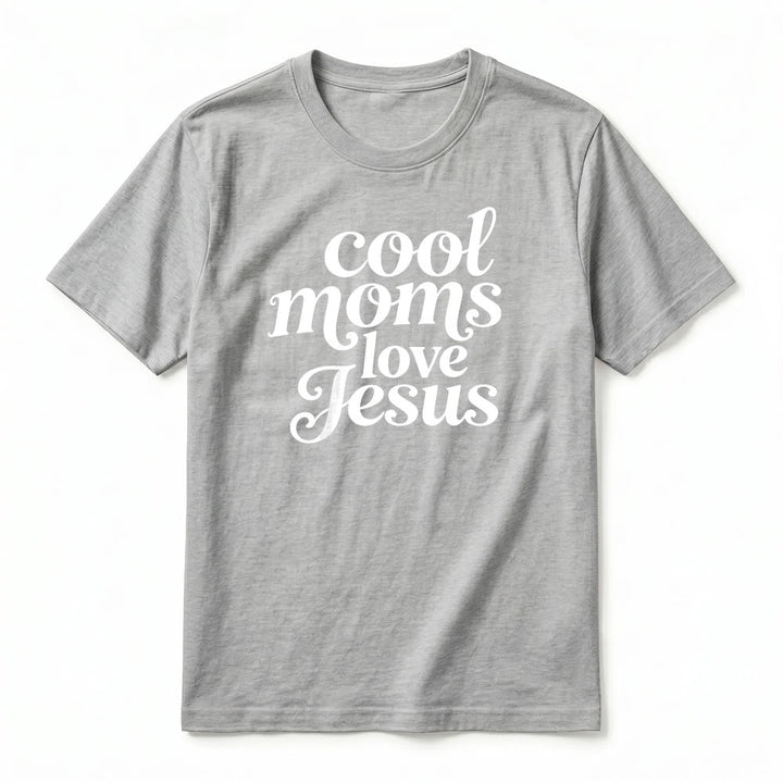 Christianartworkshop T-shirt premium à manches courtes imprimé recto verso « Les mamans cool aiment Jésus » - image 17