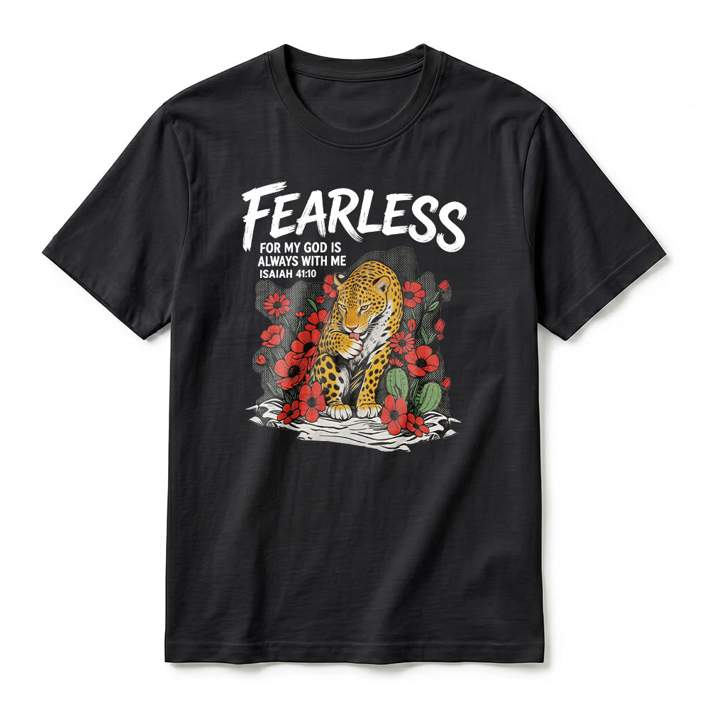 Christianartworkshop T-shirt premium à manches courtes « Sans peur, car mon Dieu est toujours avec moi » (Ésaïe 41:10) - image 11