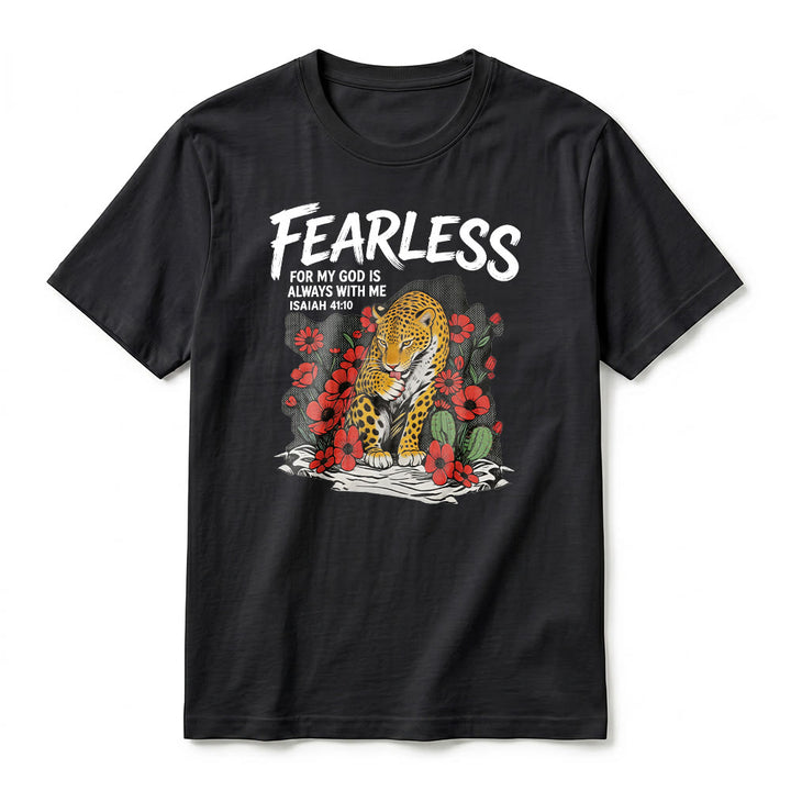 Christianartworkshop T-shirt premium à manches courtes « Sans peur, car mon Dieu est toujours avec moi » (Ésaïe 41:10) - image 11