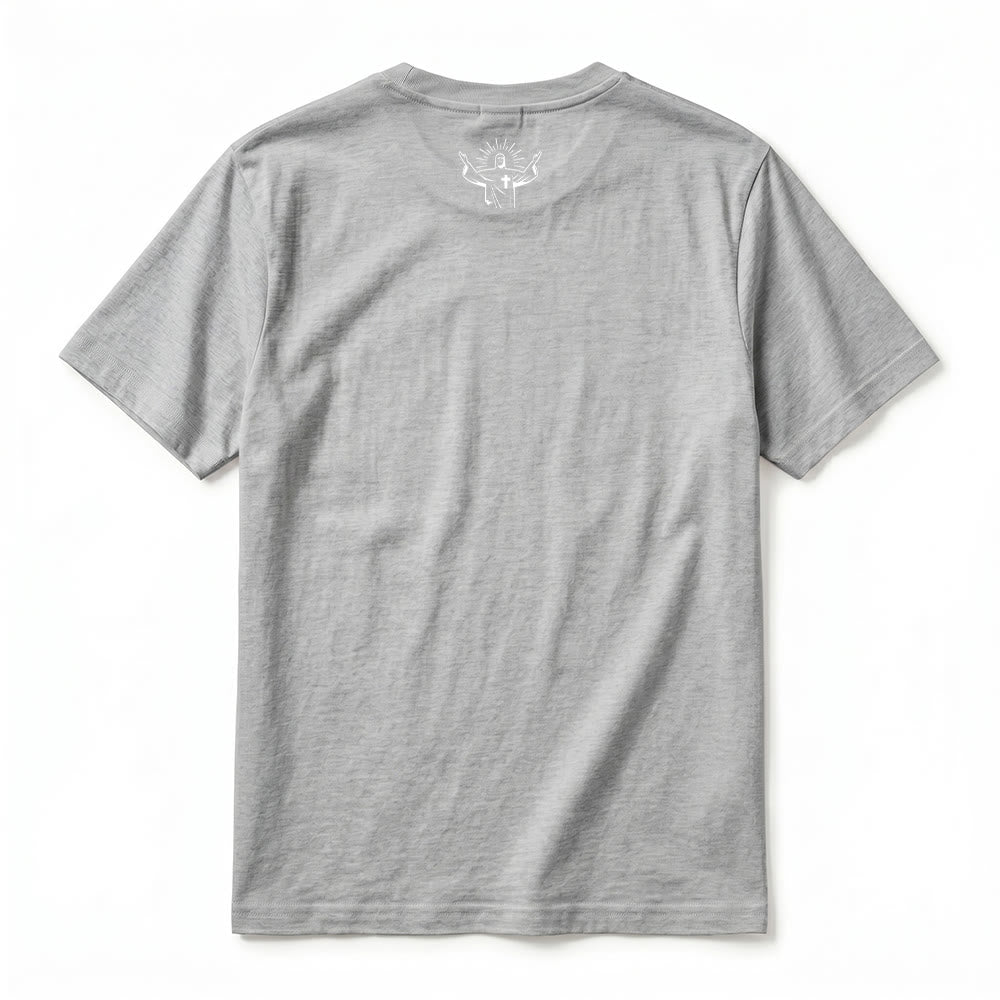 Christianartworkshop T-shirt premium à manches courtes « Sans peur, car mon Dieu est toujours avec moi » (Ésaïe 41:10) - image 3