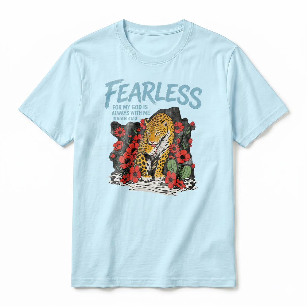 Christianartworkshop T-shirt premium à manches courtes « Sans peur, car mon Dieu est toujours avec moi » (Ésaïe 41:10) - image 17