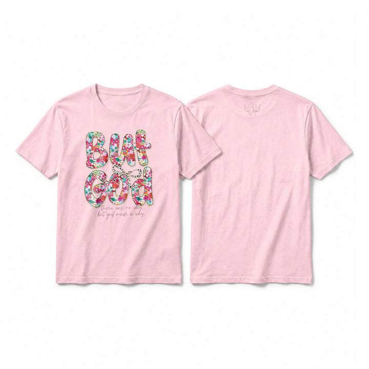Christianartworkshop T-shirt premium à manches courtes avec inscription florale « Mais Dieu a ouvert un chemin » - Rose - 2XL - image 25