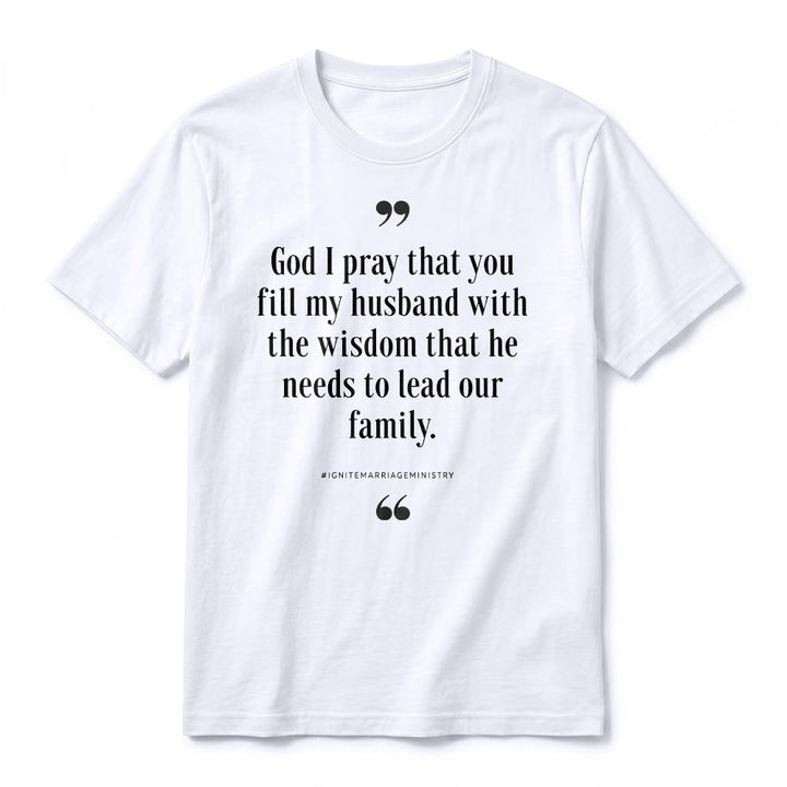 Christianartworkshop T-shirt premium à manches courtes « Seigneur, je te prie de remplir mon mari de sagesse » - image 17