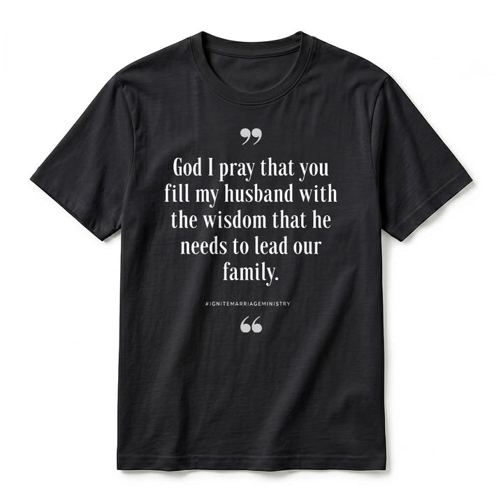 Christianartworkshop T-shirt premium à manches courtes « Seigneur, je te prie de remplir mon mari de sagesse » - image 11