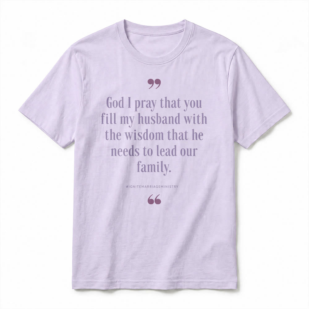 Christianartworkshop T-shirt premium à manches courtes « Seigneur, je te prie de remplir mon mari de sagesse » - image 14