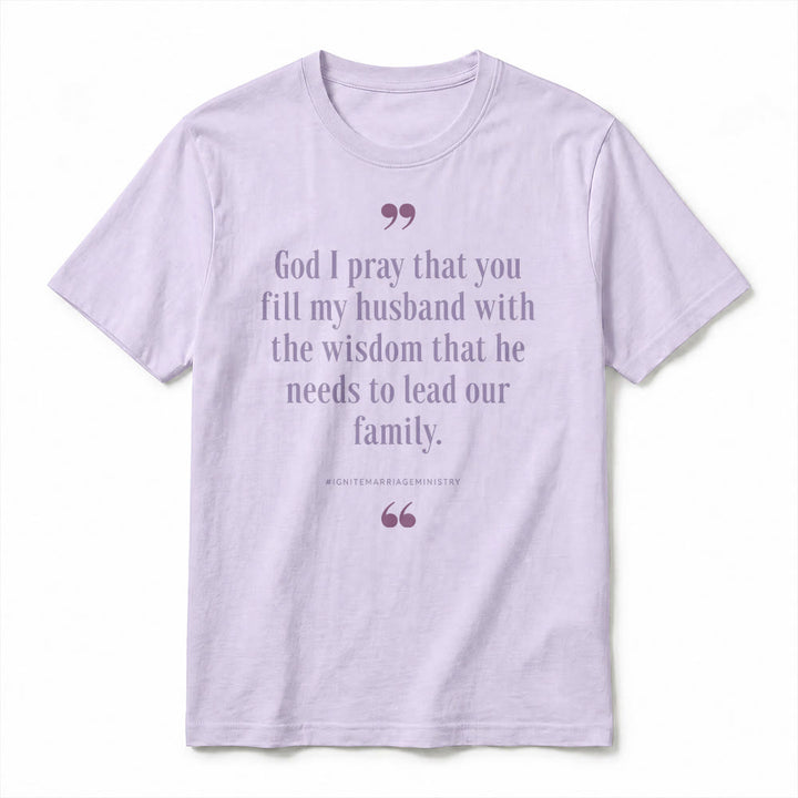 Christianartworkshop T-shirt premium à manches courtes « Seigneur, je te prie de remplir mon mari de sagesse » - image 14
