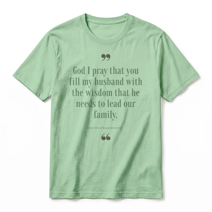 Christianartworkshop T-shirt premium à manches courtes « Seigneur, je te prie de remplir mon mari de sagesse » - image 23