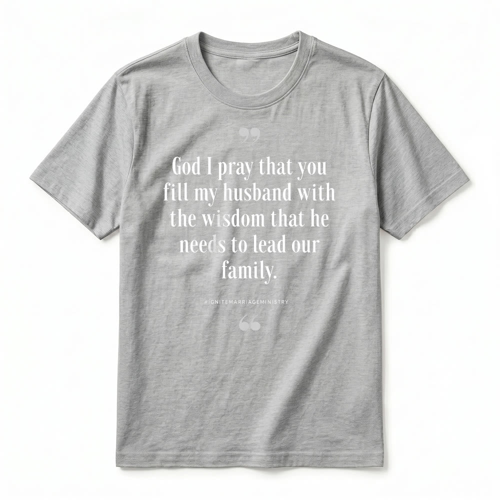 Christianartworkshop T-shirt premium à manches courtes « Seigneur, je te prie de remplir mon mari de sagesse » - image 20