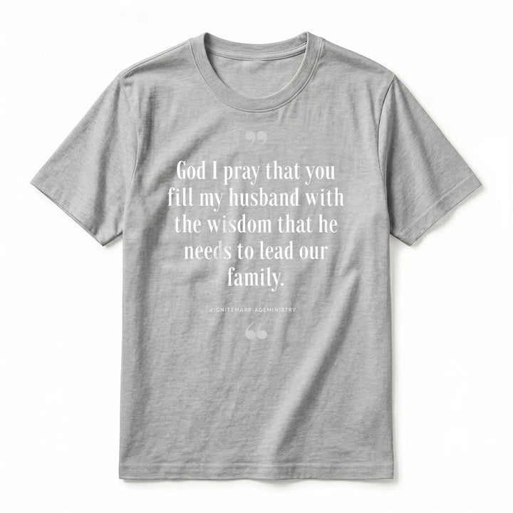 Christianartworkshop T-shirt premium à manches courtes « Seigneur, je te prie de remplir mon mari de sagesse » - image 20