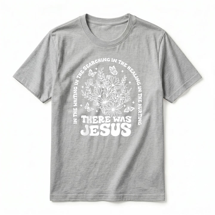 Christianartworkshop T-shirt premium à manches courtes « Il y avait Jésus » à motif floral et papillon - image 20