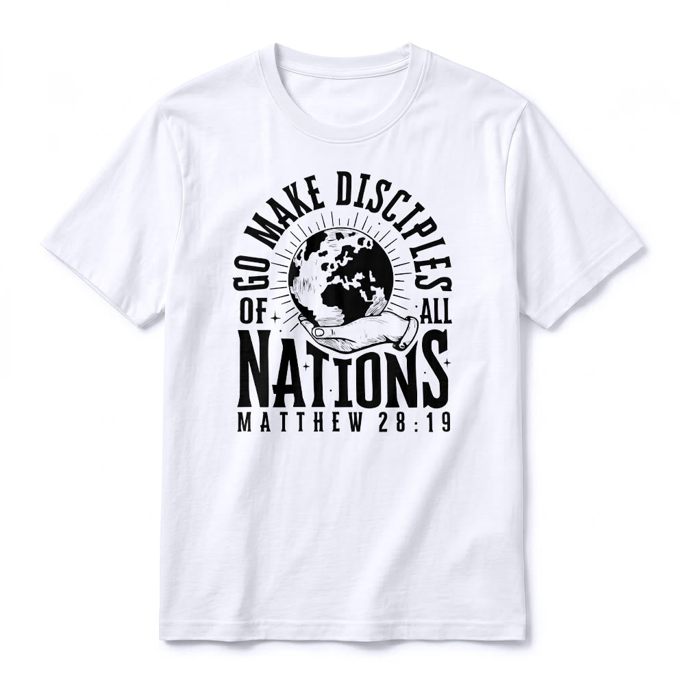 Christianartworkshop T-shirt premium à manches courtes « Allez, faites des disciples de toutes les nations » (Matthieu 28:19) - image 5
