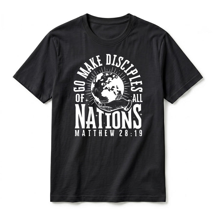 Christianartworkshop T-shirt premium à manches courtes « Allez, faites des disciples de toutes les nations » (Matthieu 28:19) - image 2