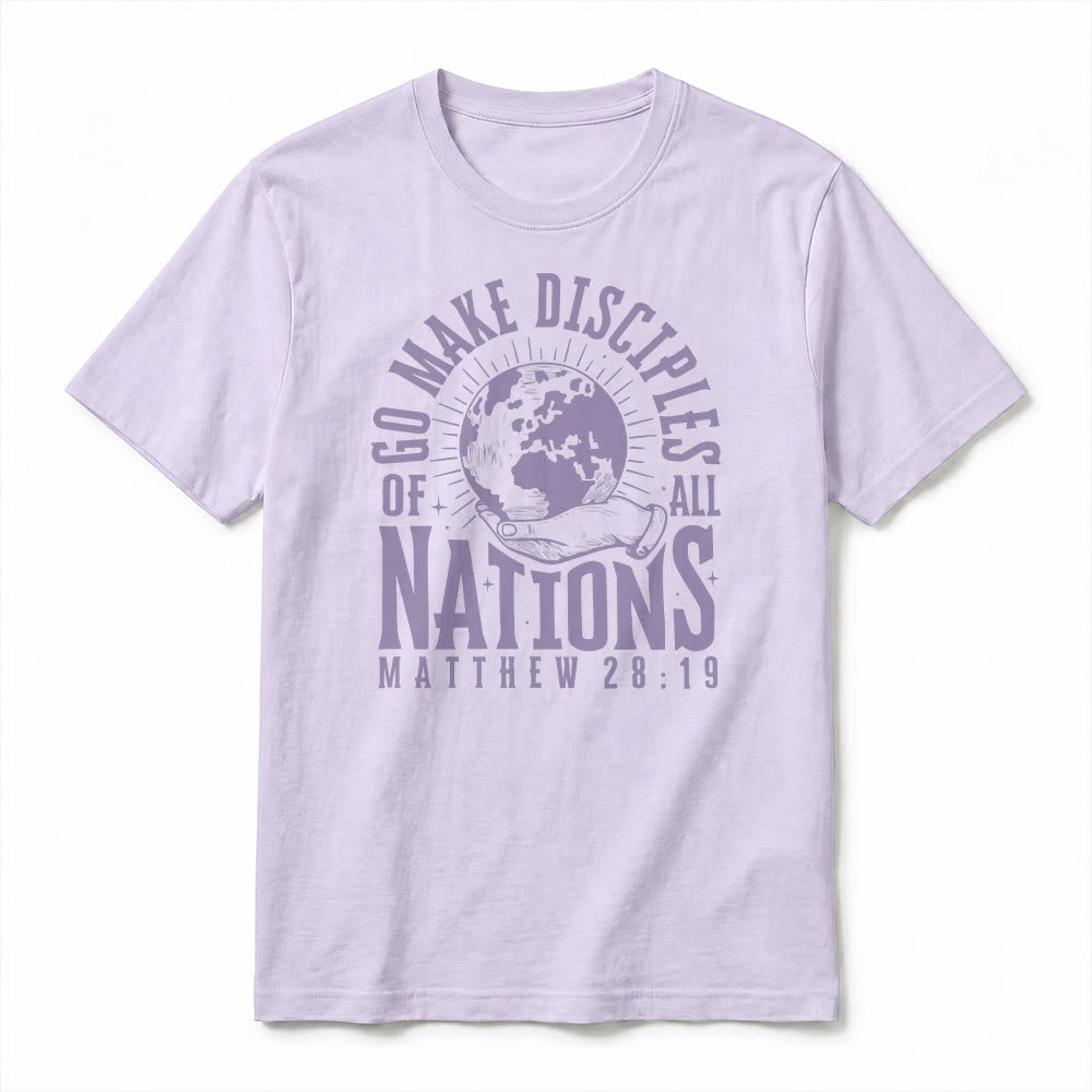 Christianartworkshop T-shirt premium à manches courtes « Allez, faites des disciples de toutes les nations » (Matthieu 28:19) - image 17