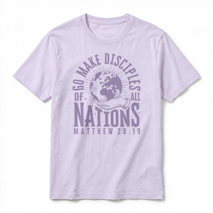 Christianartworkshop T-shirt premium à manches courtes « Allez, faites des disciples de toutes les nations » (Matthieu 28:19) - image 17