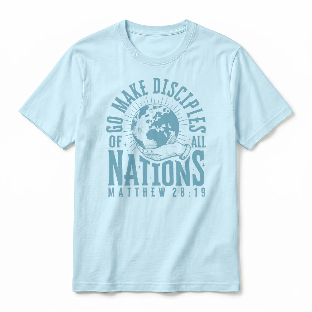 Christianartworkshop T-shirt premium à manches courtes « Allez, faites des disciples de toutes les nations » (Matthieu 28:19) - image 11