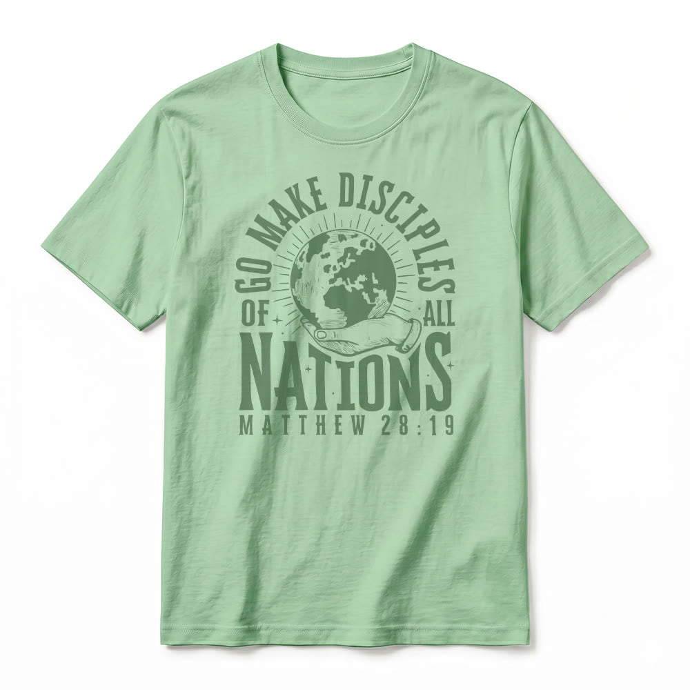 Christianartworkshop T-shirt premium à manches courtes « Allez, faites des disciples de toutes les nations » (Matthieu 28:19) - image 23