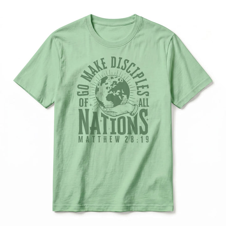 Christianartworkshop T-shirt premium à manches courtes « Allez, faites des disciples de toutes les nations » (Matthieu 28:19) - image 23