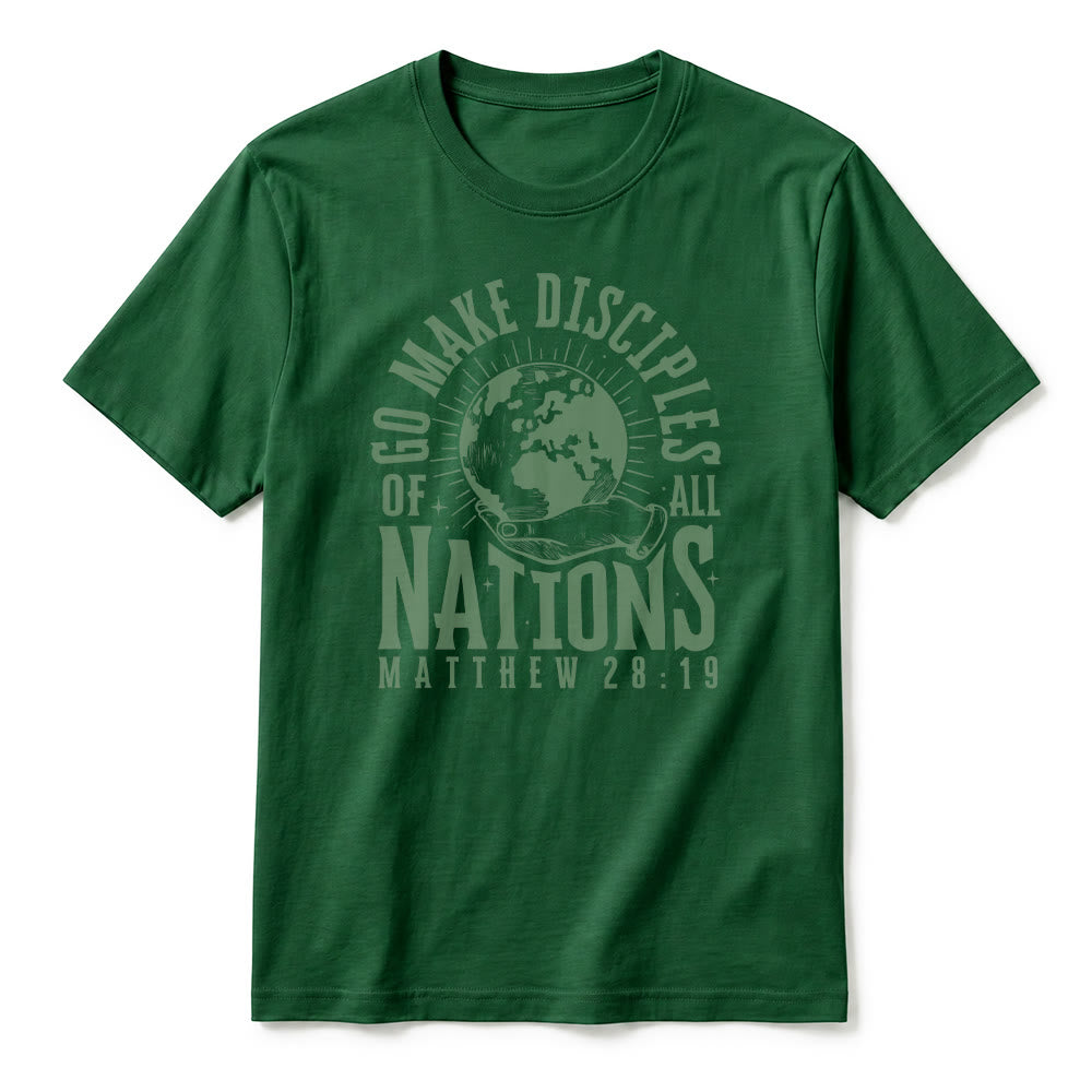 Christianartworkshop T-shirt premium à manches courtes « Allez, faites des disciples de toutes les nations » (Matthieu 28:19) - image 8