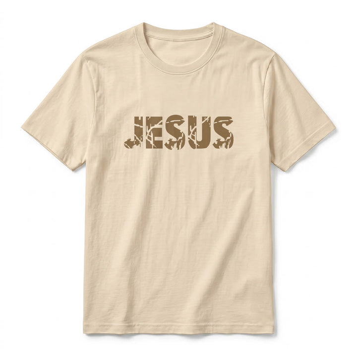 Christianartworkshop T-shirt à manches courtes premium "JÉSUS" Mountain Cross - image 2