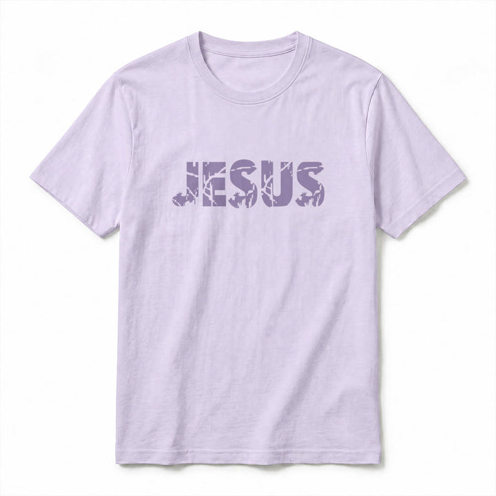 Christianartworkshop T-shirt à manches courtes premium "JÉSUS" Mountain Cross - image 17