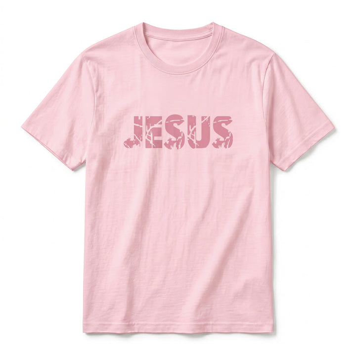 Christianartworkshop T-shirt à manches courtes premium "JÉSUS" Mountain Cross - image 26