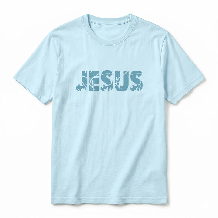 Christianartworkshop T-shirt à manches courtes premium "JÉSUS" Mountain Cross - image 14