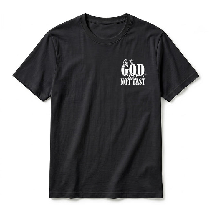 Christianartworkshop T-shirt premium à manches courtes « Va d’abord à Dieu » avec rappel de foi - image 11