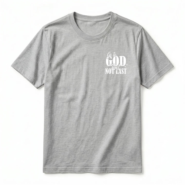 Christianartworkshop T-shirt premium à manches courtes « Va d’abord à Dieu » avec rappel de foi - image 23