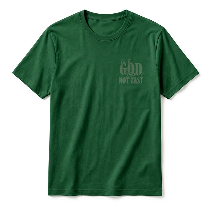 Christianartworkshop T-shirt premium à manches courtes « Va d’abord à Dieu » avec rappel de foi - image 14