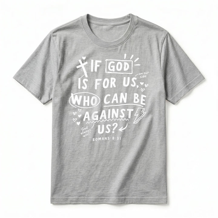 Christianartworkshop T-shirt premium à manches courtes « Si Dieu est pour nous, qui sera contre nous ? Romains 8:31 » - image 20