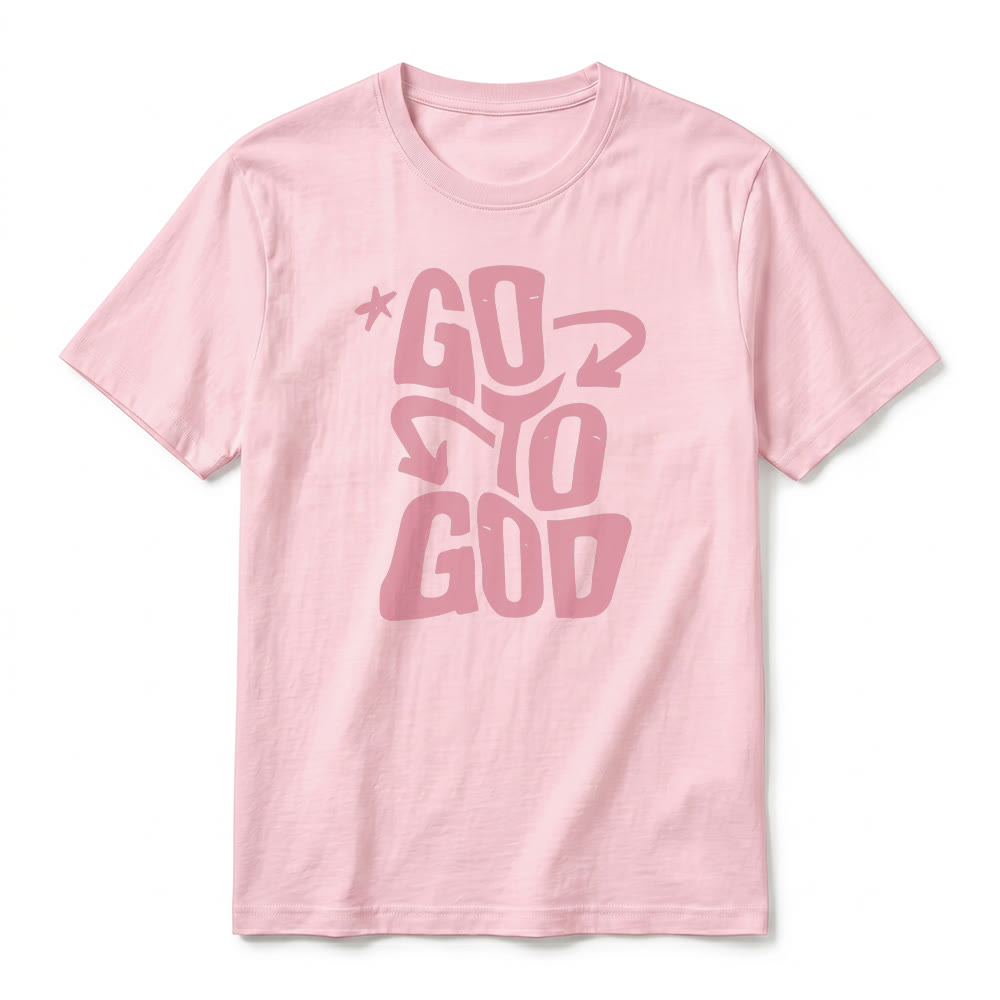 Christianartworkshop T-shirt premium à manches courtes « Va à Dieu » avec accent étoile - image 26