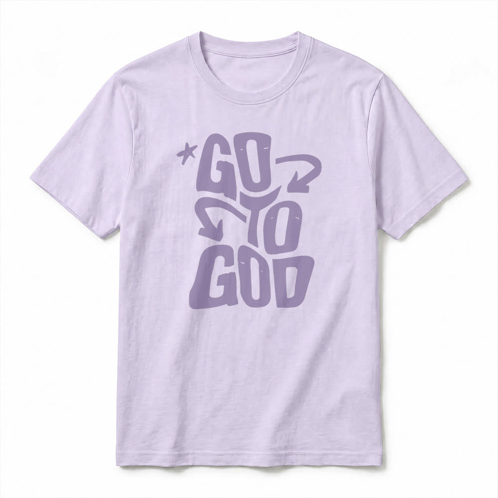 Christianartworkshop T-shirt premium à manches courtes « Va à Dieu » avec accent étoile - image 17